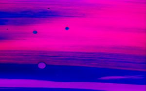 Preview wallpaper paint, spots, stripes, abstraction, blue, purple