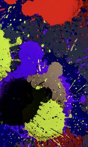Preview wallpaper paint, spray, spots, colorful, bright, abstraction