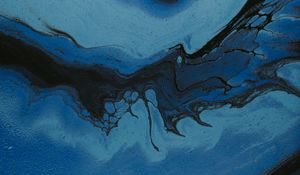 Preview wallpaper paint, stains, abstraction, liquid, blue