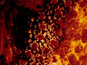 Preview wallpaper paint, stains, abstraction, glow, brown