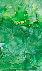 Preview wallpaper paint, stains, abstraction, mixing, green