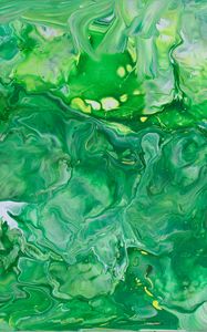 Preview wallpaper paint, stains, abstraction, mixing, green