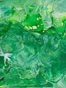 Preview wallpaper paint, stains, abstraction, mixing, green