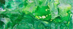 Preview wallpaper paint, stains, abstraction, mixing, green