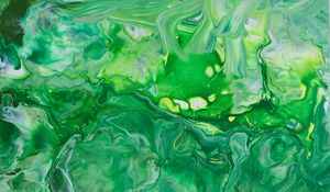 Preview wallpaper paint, stains, abstraction, mixing, green