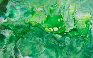Preview wallpaper paint, stains, abstraction, mixing, green