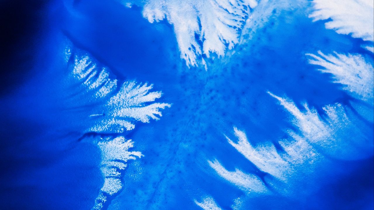Wallpaper paint, stains, blue, abstraction