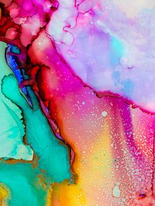 Preview wallpaper paint, stains, bright, multicolored, abstract