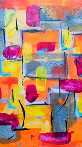 Preview wallpaper paint, stains, brushstrokes, colorful, abstraction