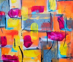 Preview wallpaper paint, stains, brushstrokes, colorful, abstraction