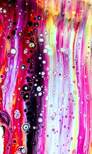 Preview wallpaper paint, stains, bubbles, liquid, colorful