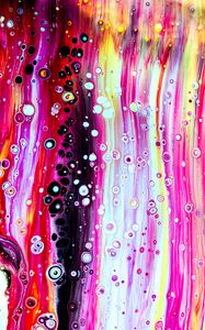 Preview wallpaper paint, stains, bubbles, liquid, colorful
