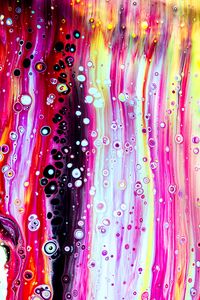 Preview wallpaper paint, stains, bubbles, liquid, colorful
