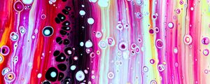 Preview wallpaper paint, stains, bubbles, liquid, colorful