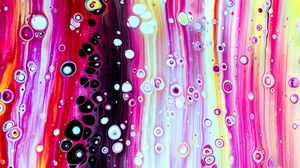 Preview wallpaper paint, stains, bubbles, liquid, colorful