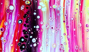 Preview wallpaper paint, stains, bubbles, liquid, colorful