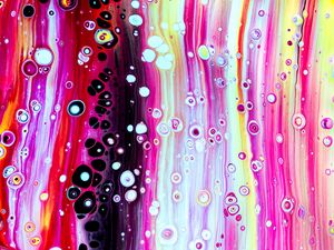 Preview wallpaper paint, stains, bubbles, liquid, colorful