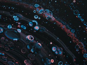 Preview wallpaper paint, stains, bubbles, liquid