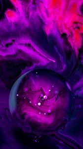 Preview wallpaper paint, stains, bubbles, macro, abstraction, purple