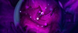 Preview wallpaper paint, stains, bubbles, macro, abstraction, purple