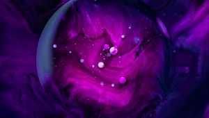 Preview wallpaper paint, stains, bubbles, macro, abstraction, purple