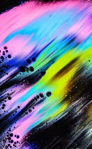 Preview wallpaper paint, stains, bubbles, abstraction, colorful