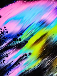 Preview wallpaper paint, stains, bubbles, abstraction, colorful