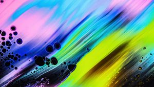 Preview wallpaper paint, stains, bubbles, abstraction, colorful