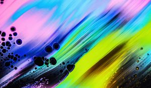 Preview wallpaper paint, stains, bubbles, abstraction, colorful