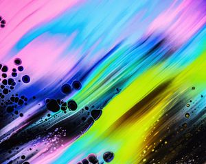Preview wallpaper paint, stains, bubbles, abstraction, colorful