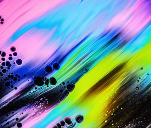 Preview wallpaper paint, stains, bubbles, abstraction, colorful