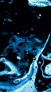 Preview wallpaper paint, stains, bubbles, blue, abstraction
