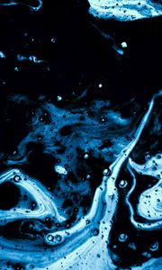 Preview wallpaper paint, stains, bubbles, blue, abstraction