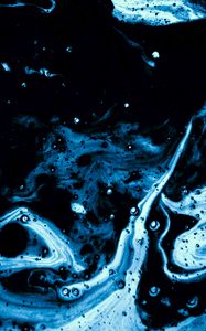 Preview wallpaper paint, stains, bubbles, blue, abstraction