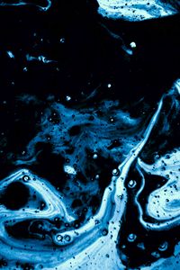 Preview wallpaper paint, stains, bubbles, blue, abstraction