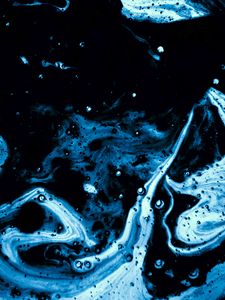 Preview wallpaper paint, stains, bubbles, blue, abstraction
