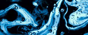 Preview wallpaper paint, stains, bubbles, blue, abstraction