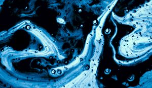 Preview wallpaper paint, stains, bubbles, blue, abstraction