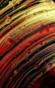 Preview wallpaper paint, stains, bubbles, mixing, colorful