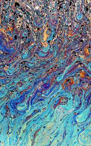 Preview wallpaper paint, stains, bubbles, colorful, abstraction