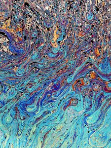 Preview wallpaper paint, stains, bubbles, colorful, abstraction