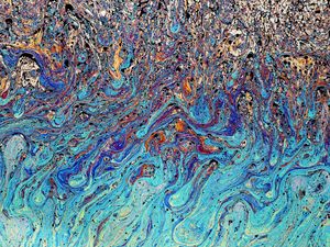 Preview wallpaper paint, stains, bubbles, colorful, abstraction