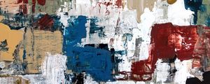 Preview wallpaper paint, stains, canvas, multi-colored