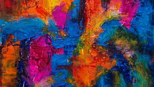 Preview wallpaper paint, stains, canvas, texture, surface, colorful