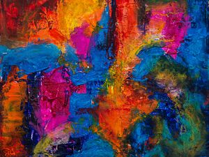 Preview wallpaper paint, stains, canvas, texture, surface, colorful