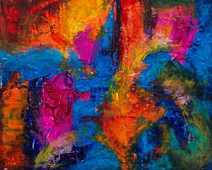 Preview wallpaper paint, stains, canvas, texture, surface, colorful