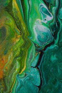 Preview wallpaper paint, stains, canvas, abstraction, green, shades