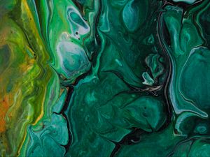 Preview wallpaper paint, stains, canvas, abstraction, green, shades