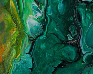 Preview wallpaper paint, stains, canvas, abstraction, green, shades