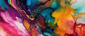 Preview wallpaper paint, stains, colorful, abstraction, bright
